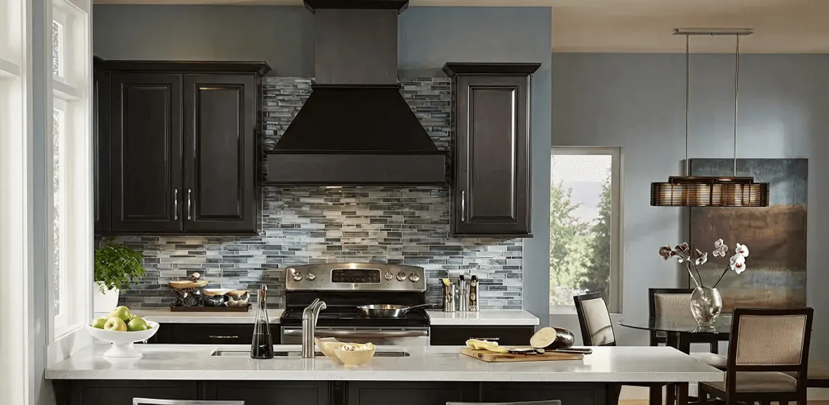 Kitchen cabinet painting and refinishing in a modern kitchen in Hialeah, FL